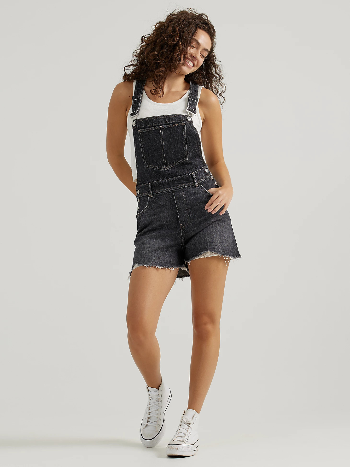 Women's Denim Shortall in Obsidian | Wrangler