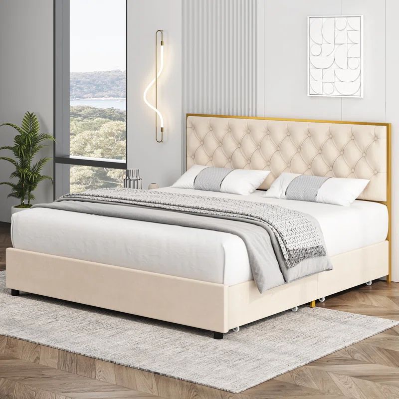 Duyen Upholstered Storage Bed | Wayfair North America