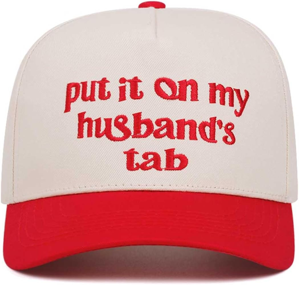 Funny Hat Put It On My Husband's Tab Trucker Hats Vintage Dad Hat Unisex | Amazon (US)