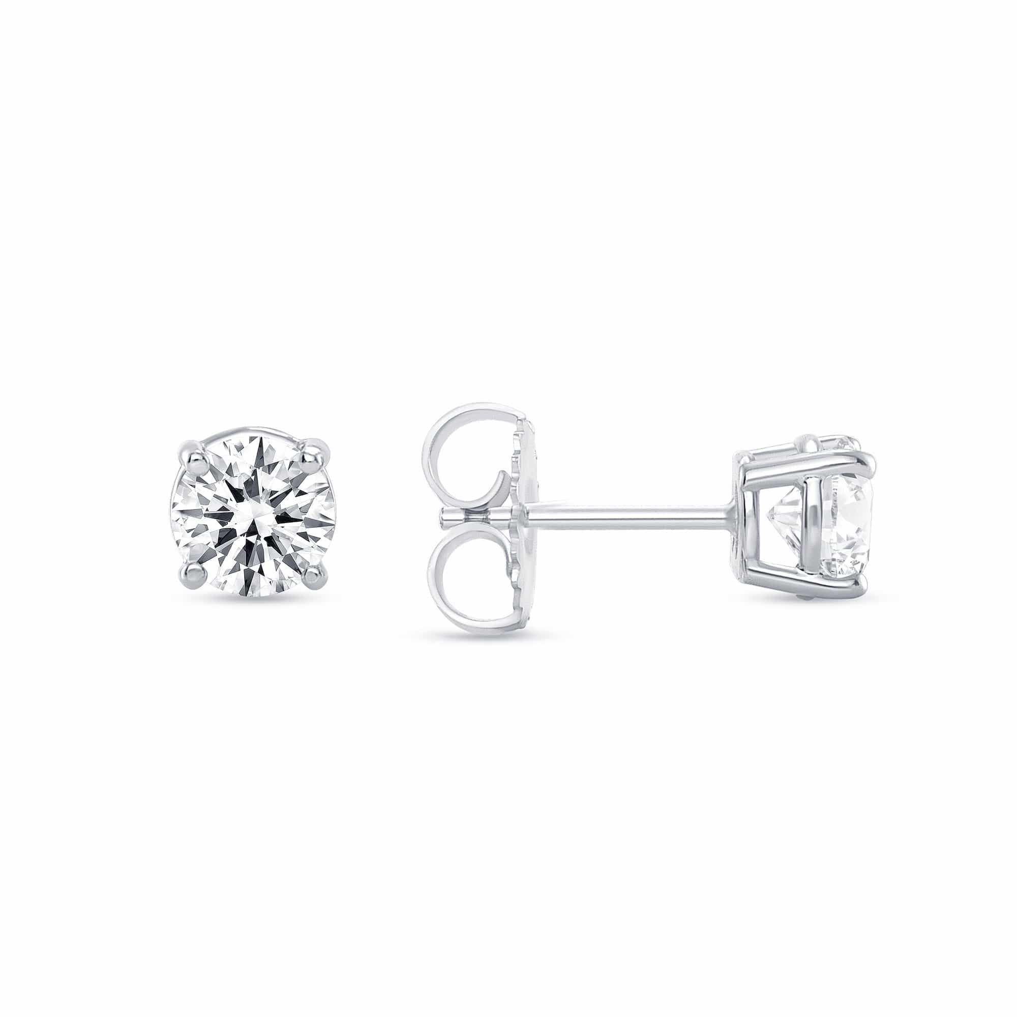 Lab Created Classic Diamond Stud Earrings | Happy Jewelers