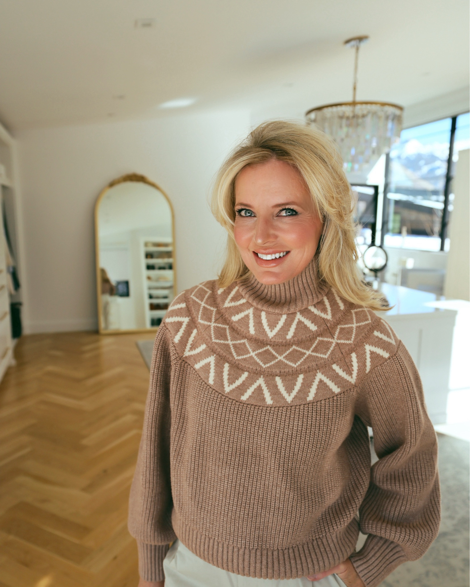 Love this fair isle sweater! I would size down; I have it in xs. 

#LTKOver40 #LTKSeasonal #LTKHoliday