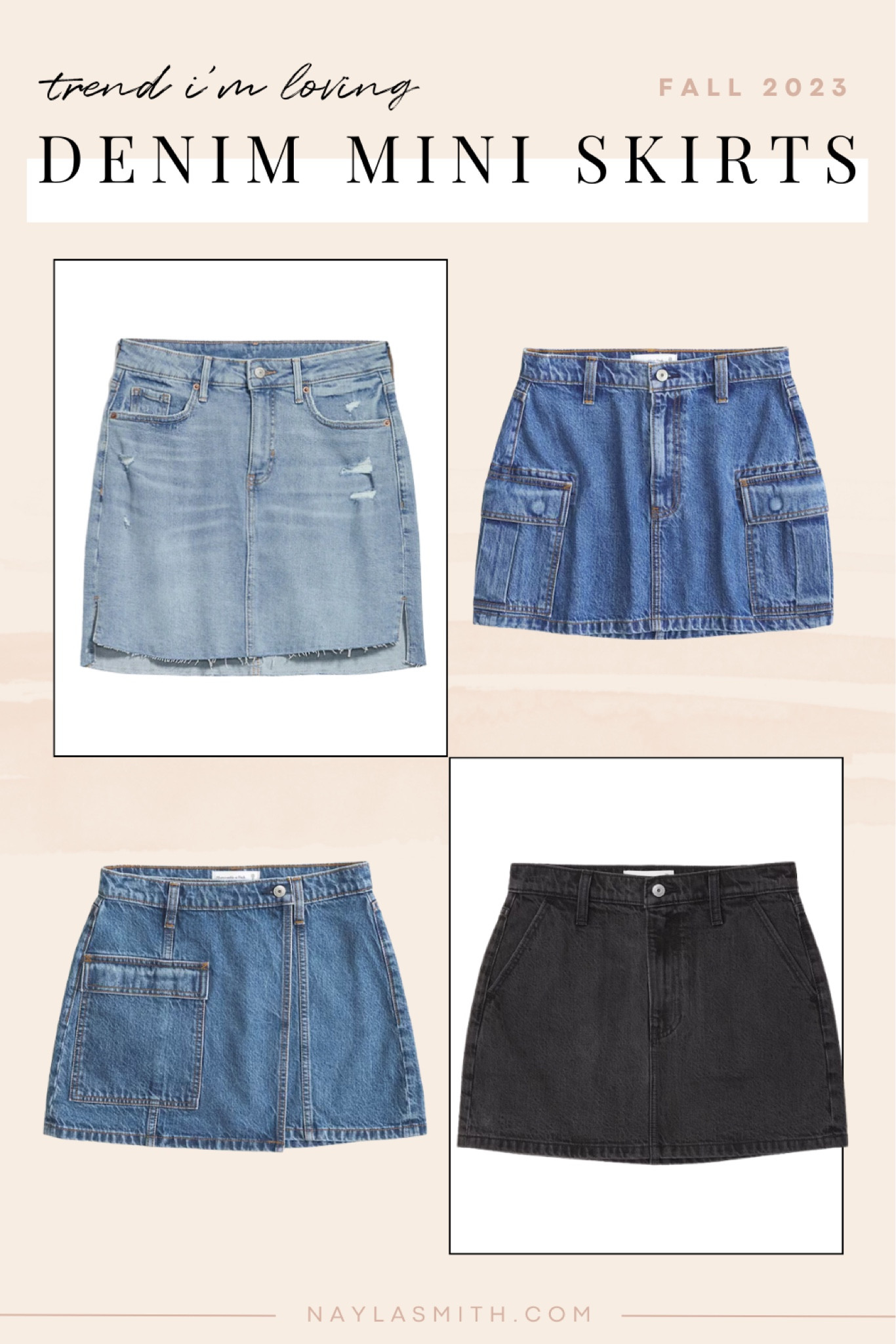 Fall fashion trend I’m loving - denim mini skirts

Jean skort, cargo skirts, black denim skirt



#LTKunder100 #LTKFind #LTKSeasonal
