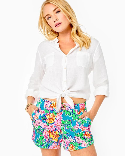 Women's 5" Callahan Knit Short, Rose To The Occasion - Lilly Pulitzer | Lilly Pulitzer