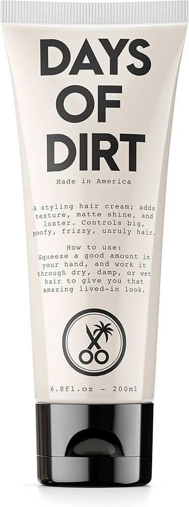 California Born Days of Dirt Hair Styling Cream for Dry, Fluffy, Frizzy, Clean Lived-in Look - St... | Amazon (US)