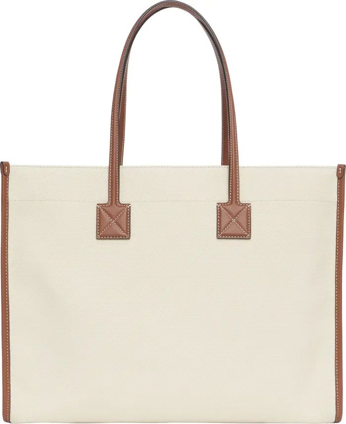 Medium Towner Horseferry Print Canvas & Leather Tote | Nordstrom
