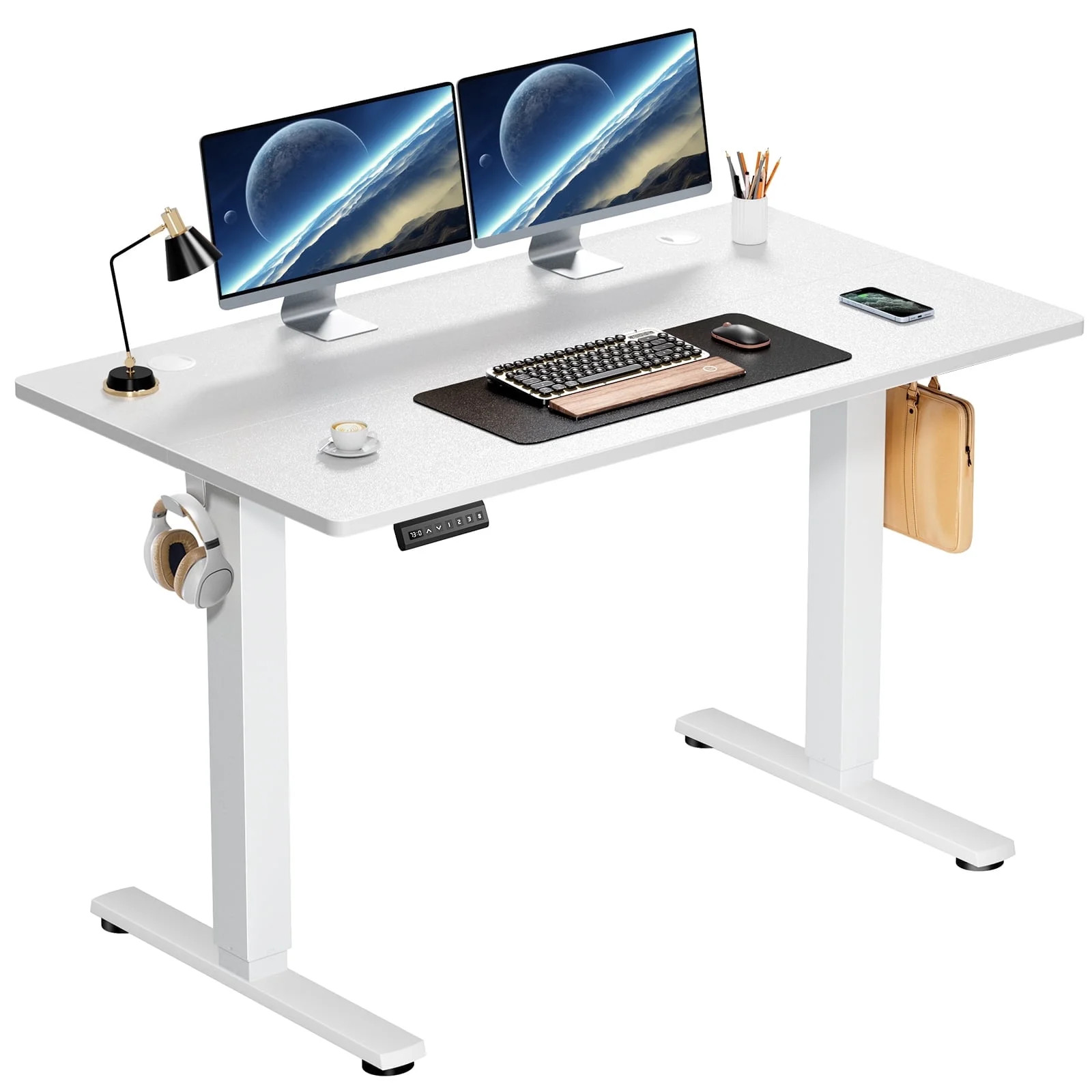 edx Electric Standing Desk, Height Adjustable Desk, 48 x 24 Inches Ergonomic Stand up Desk with M... | Walmart (US)