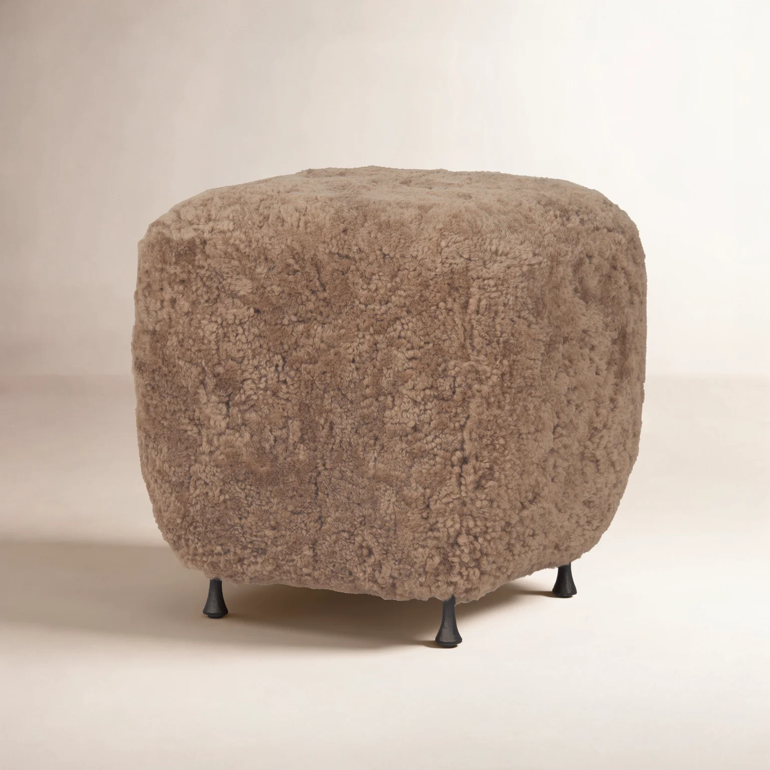 Dakota Fields Oslo 17" Shearling Ottoman | Joss & Main | Joss & Main