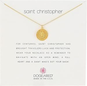 Saint Christopher Travelers Reminder Necklace | Zappos