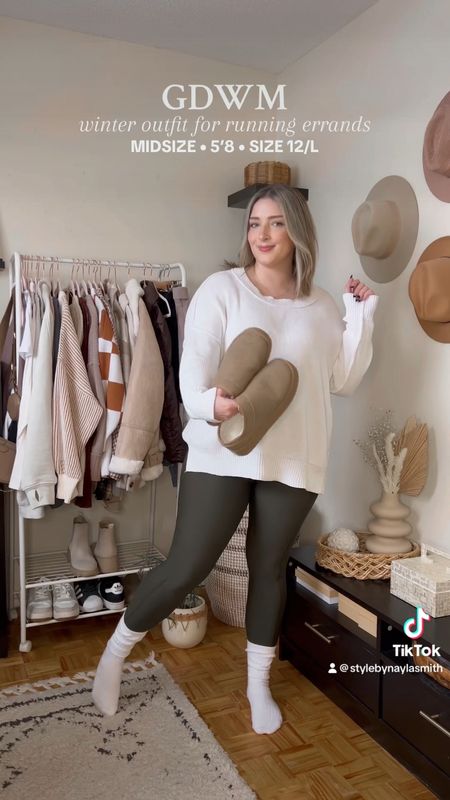 Comfy casual winter outfit for running errands - fleece lined leggings and puffer jacket are both Amazon finds! 

Midsize winter fashion, affordable outfits


#LTKVideo #LTKmidsize #LTKSeasonal