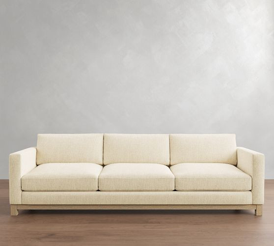 Jake Seadrift Wood Base Sofa (64"-120") | Pottery Barn (US)
