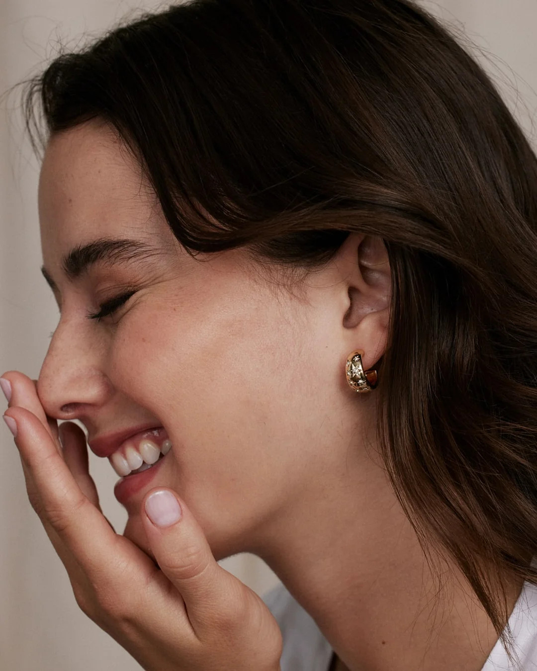 To the Moon & Back Daughter Hoop Earrings | Bryan Anthonys | Bryan Anthonys