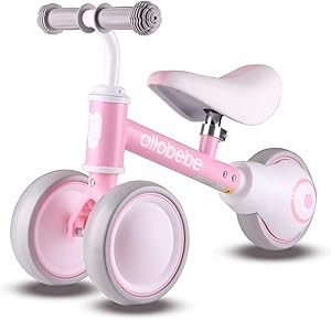 allobebe Baby Balance Bike, Cute Toddler Bikes 12-36 Months Gifts for 1 Year Old Girl Bike to Tra... | Amazon (US)