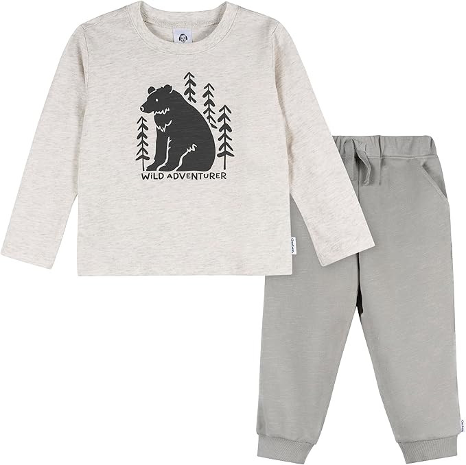 Gerber baby-boys Toddler 2-piece Top and Joggers Set | Amazon (US)
