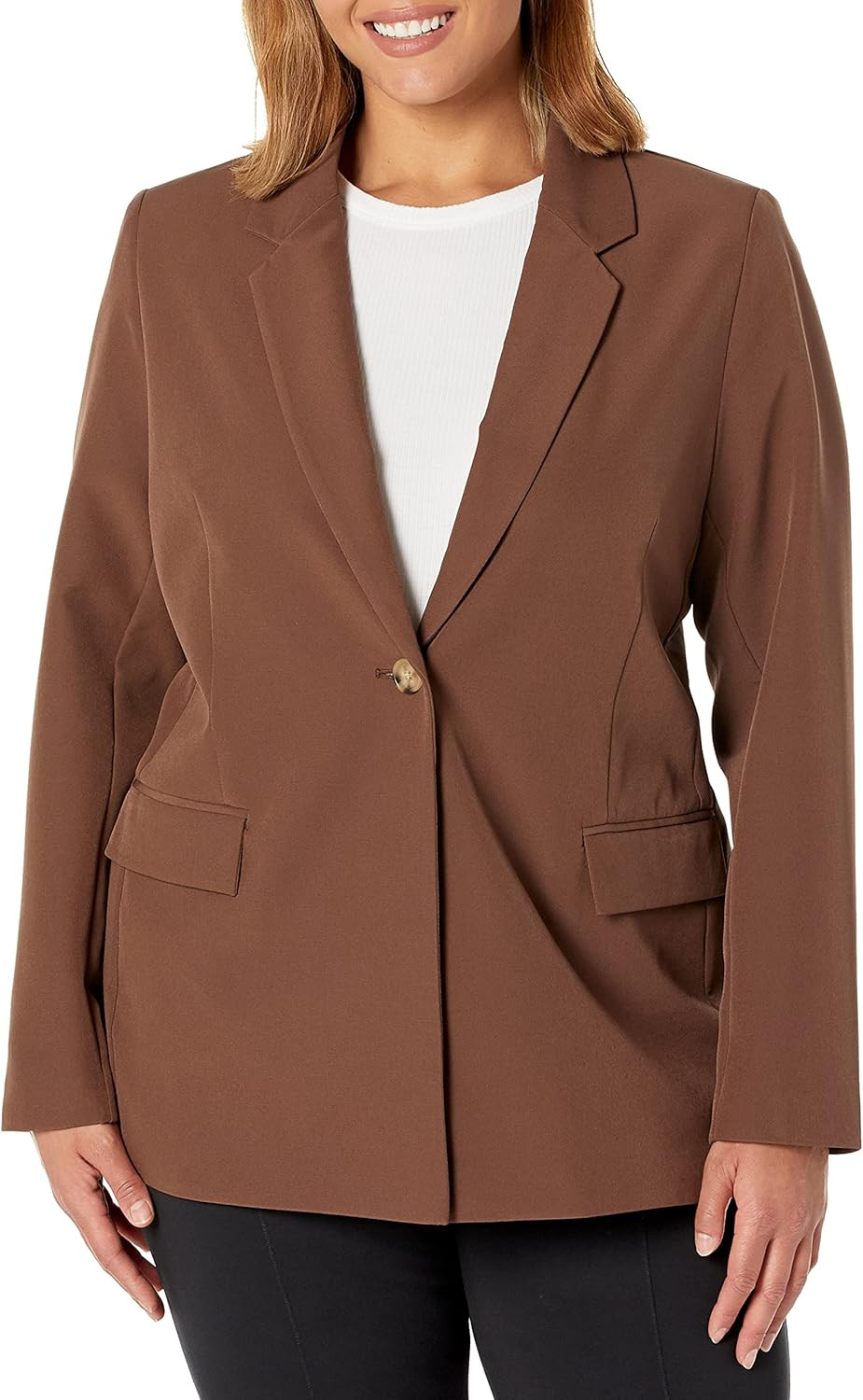 Amazon.com: The Drop Women's Blake Long Blazer, Coffee Bean, XL : Clothing, Shoes & Jewelry | Amazon (US)