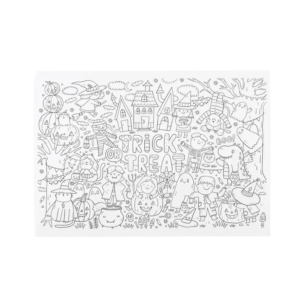 Halloween Coloring Paper Placemats | Shop Sweet Lulu