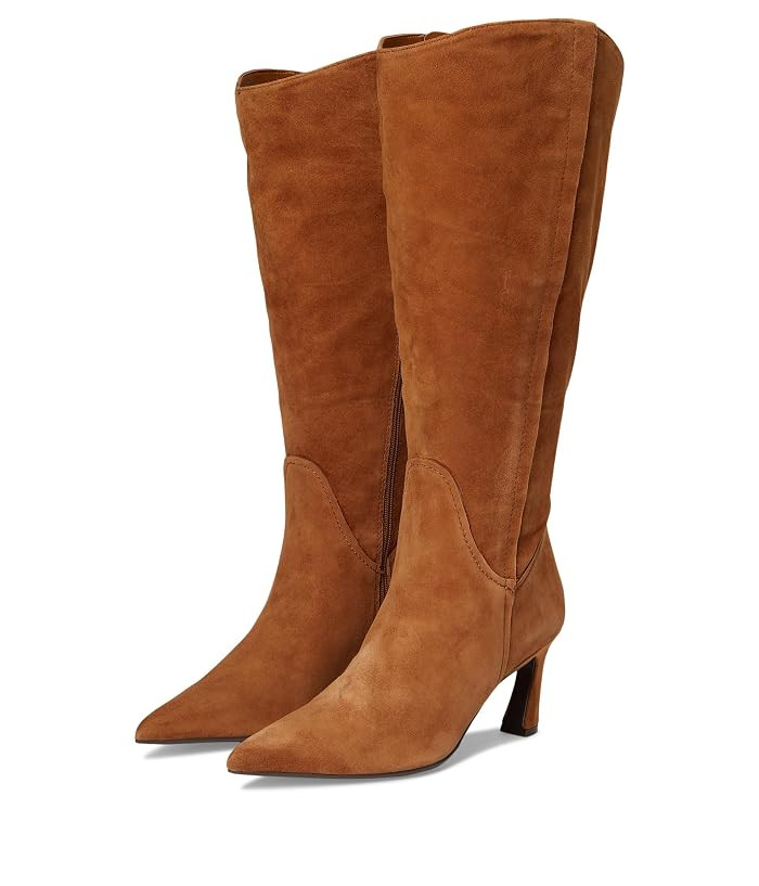 Naturalizer Emily Extra Wide Calf Knee High Boots Women's Boots Black Leather : 8.5 W (C) | Zappos.com