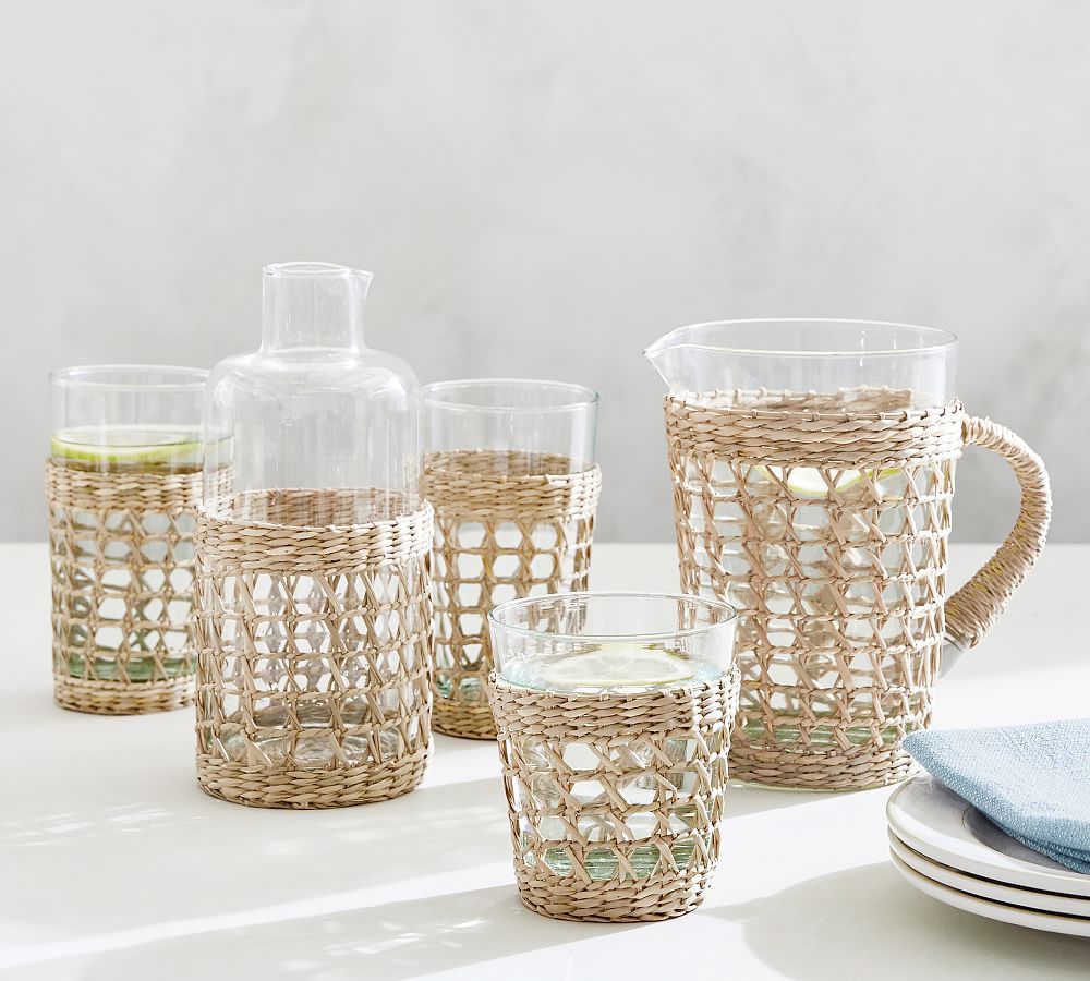Cane Recycled Drinking Glasses | Pottery Barn (US)