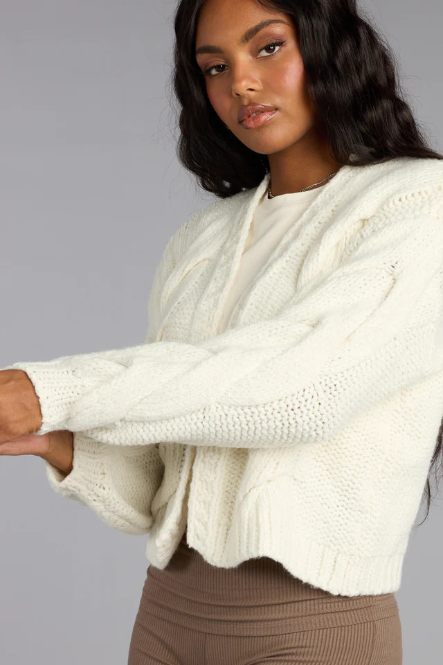Cozy Up Cable Knit Cardigan | Windsor Stores