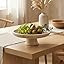 Natural Oval Travertine Fruit Bowl \u2013 10" Large Decorative Marble-Look Bowl with Pedestal Leg... | Amazon (CA)