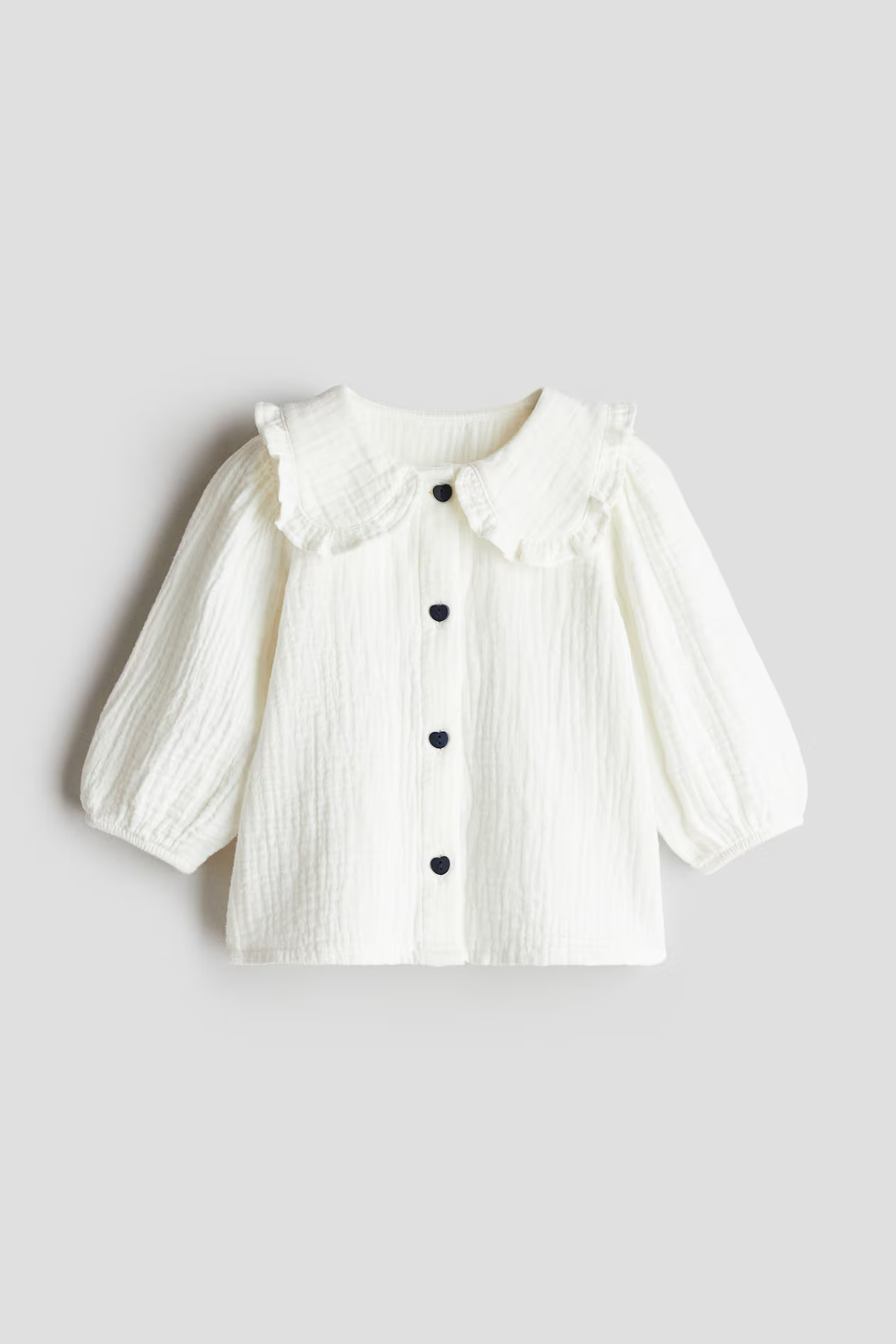 Blouse with Collar - White - Kids | H&M US | H&M (US + CA)