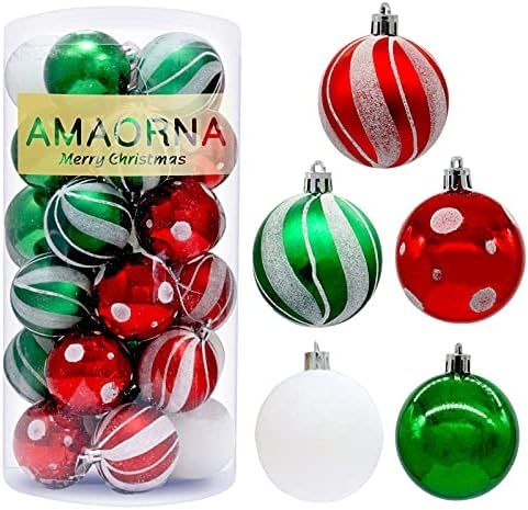 Christmas Ball Ornaments Delightful Elf ,2.36inch Traditional Shatterproof Ornaments for Xmas Tre... | Amazon (US)