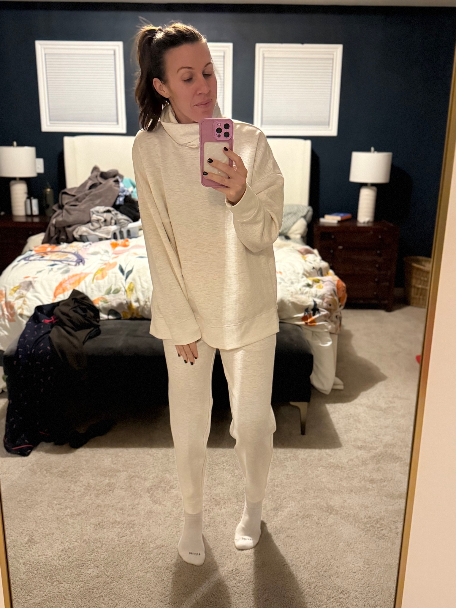 Love this new lounge set from #target all in motion! For size reference im in a small in both, which is my usual size - i may try an XS top to compare