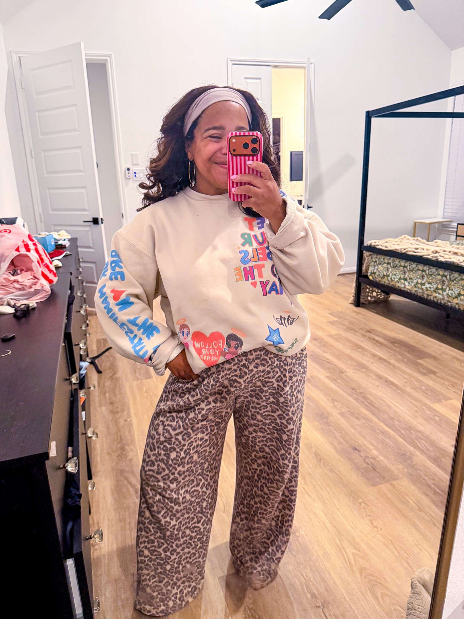 Got this exact outfit last year and I still wear it all of the time! These sweatpants go with everything — best purchase ever! XL for an oversized sweatshirt fit and medium in the sweatpants!

#LTKmomlife #LTKootd