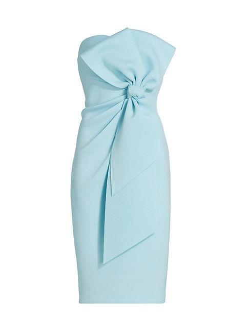 Strapless Bow-Embellished Dress | Saks Fifth Avenue