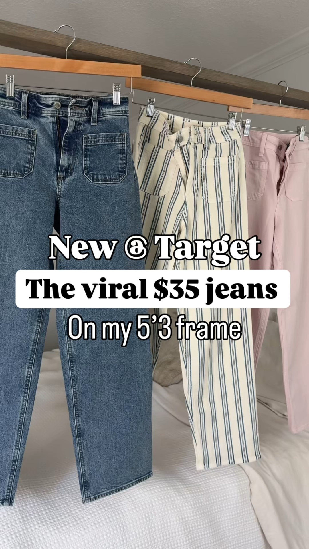 New Target straight-leg patch pocket jeans in 00. Full length on me and I am 5’3. No side seams and cotton/spandex blend with low stretch (TTS for me). Smallest size in tops. Raffia ballet flats are TTS. Spring outfits. Spring style. Teacher outfit. Elevated casual. Everyday style. 

#LTKWorkwear #LTKootd #LTKgrwm
