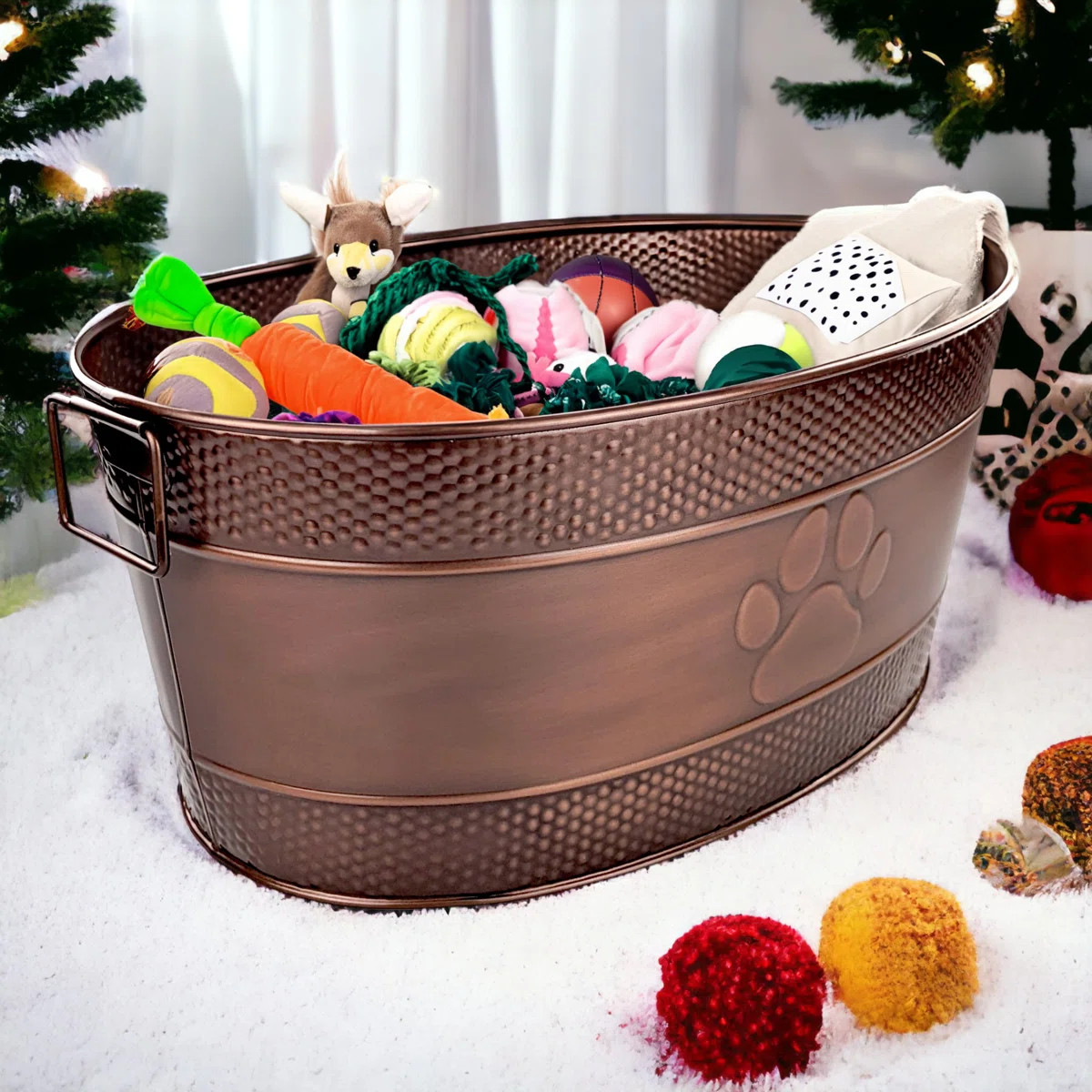 Chew-Proof Metal Dog Toy Bin | Wayfair North America