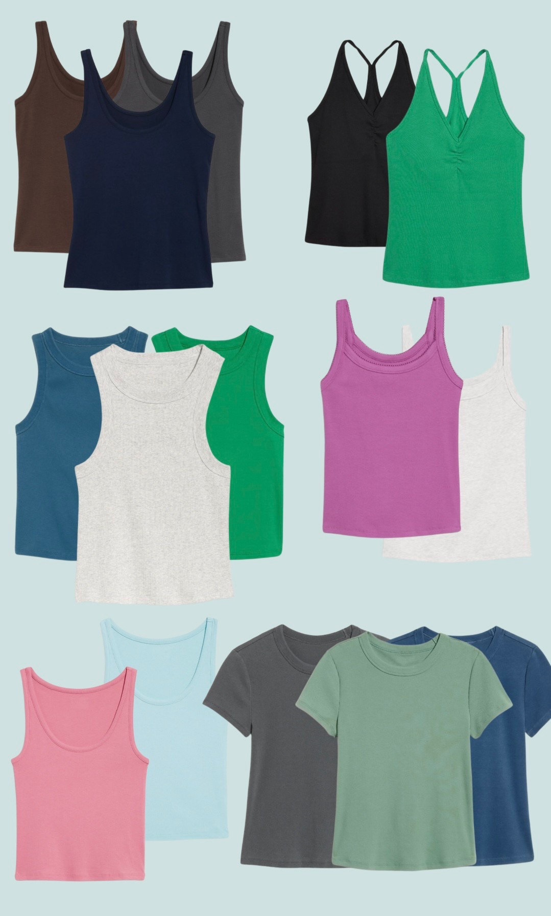 Essential basics. Most of these are 50% off right now! 🕺🏼✨❤️‍🔥

#LTKU #LTKSaleAlert #LTKSummerEdit