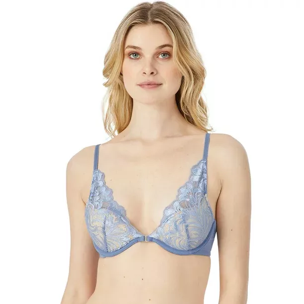 Adored by Adore Me Women's Chelsey Floral Lace Unlined Underwire Bra 