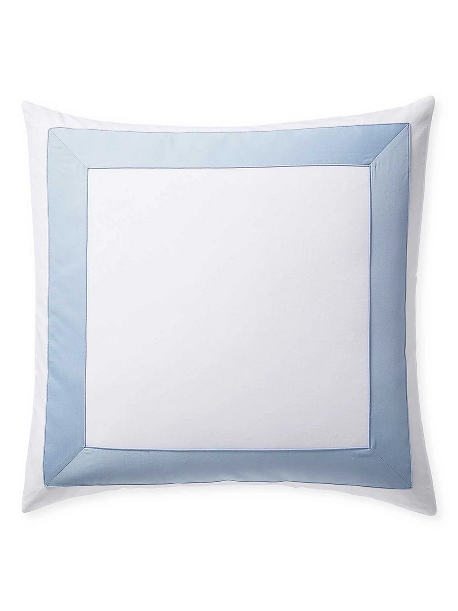 Beach Club Border Percale Sham | Serena and Lily