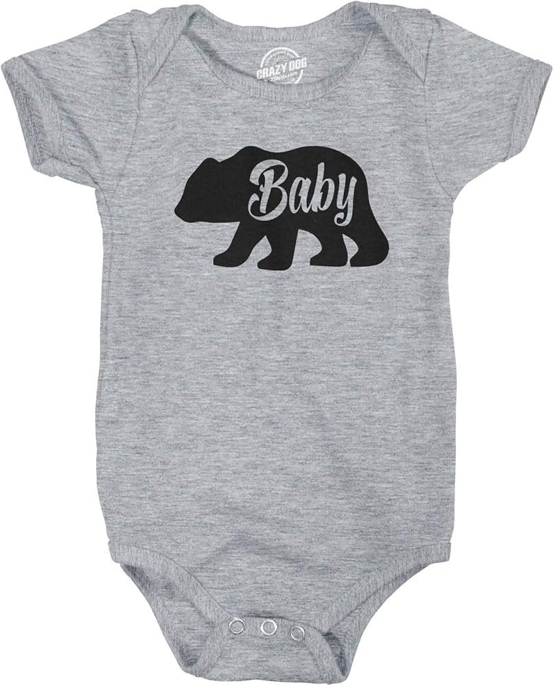 Baby Bear Funny Infant Shirts Cute Boy Girl Newborn Creeper for Family Bodysuit | Amazon (US)