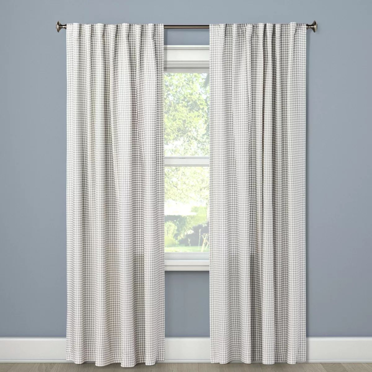 54"x84" Light Filtering Honeycomb Curtain Panel Gray - Threshold™ | Target