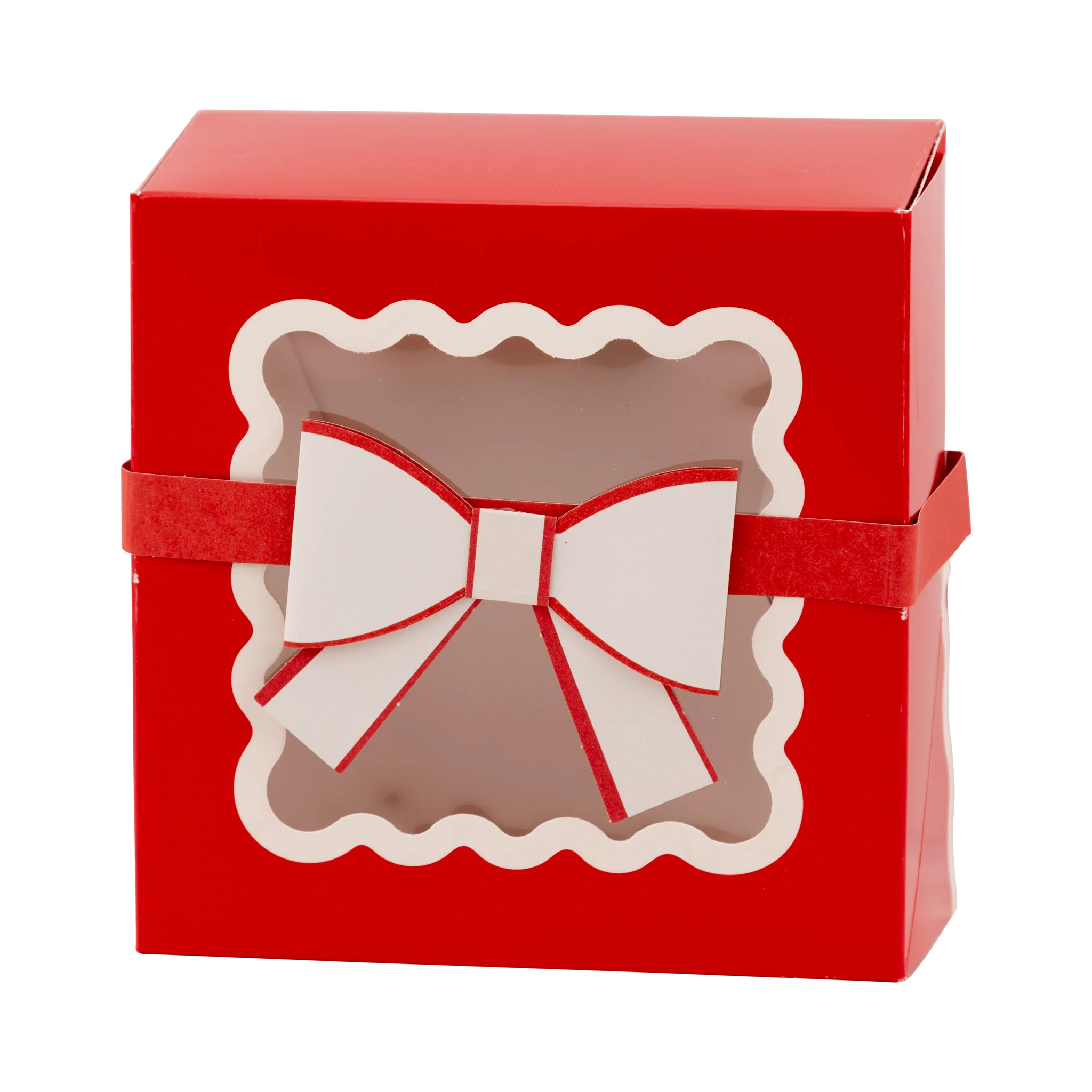 Red Bow Ric Rac Cookie Box | My Mind's Eye