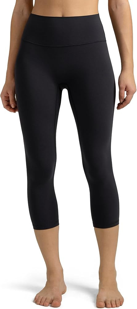 Colorfulkoala Dreamlux No Front Seam Leggings for Women High Waisted Capris 21" Inseam Yoga Pants | Amazon (US)
