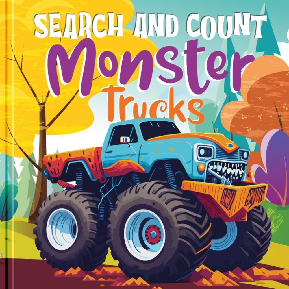 Search and Count Monster Trucks! I Spy Book for Kids Ages 2-5: Preschool Activity Book Filled wit... | Amazon (US)
