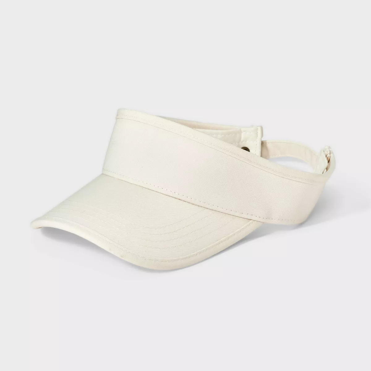 Women's Recycled Polyester Visor Hat - Universal Thread™ Cream: Adjustable Twill Sun Hat, Midwe... | Target