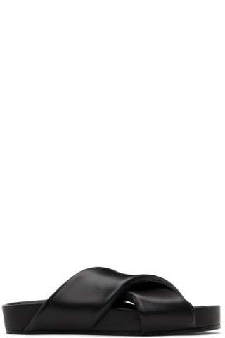 Black Padded Slides | SSENSE