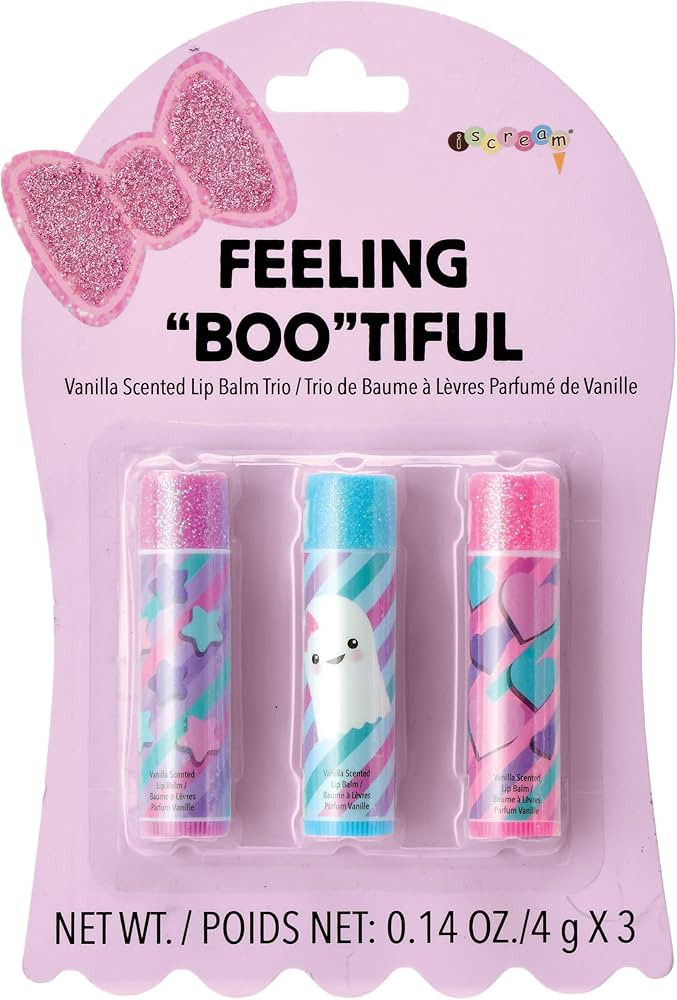 iscream Spooky Season Boo-tiful Halloween 3-piece Vanilla Scented Lip Balm Set | Amazon (US)