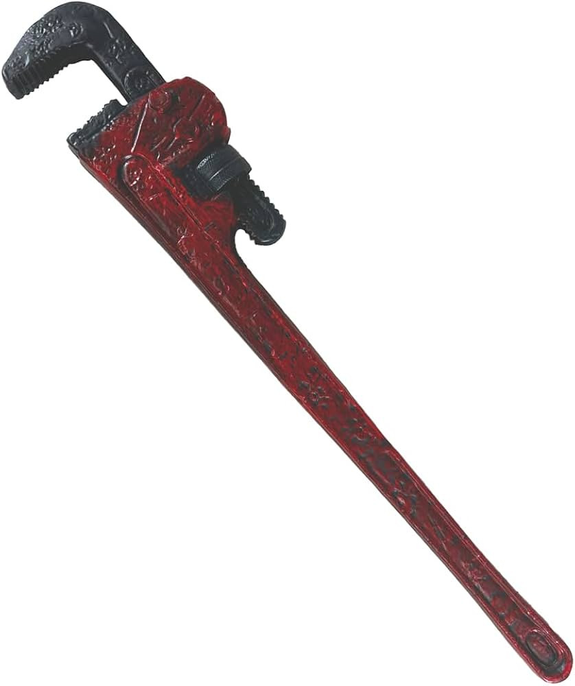 Bloody Pipe Wrench Theater Cosplay Halloween Costume Prop | Amazon (US)