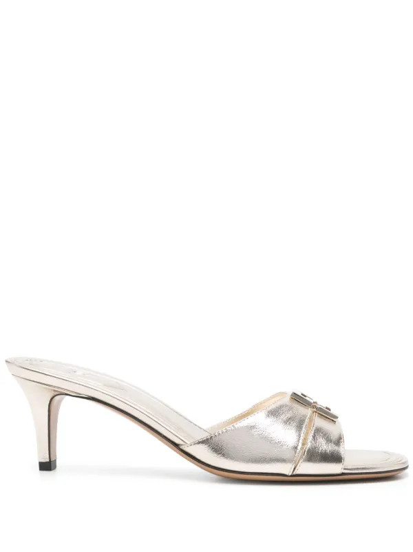 FENDI 55mm FFold Mules | Gold | FARFETCH | Farfetch Global