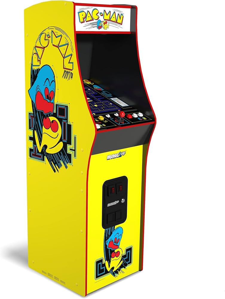 Arcade1Up PAC-MAN Deluxe Arcade Machine, built for your home, with 5-foot-tall full-size stand-up... | Amazon (US)