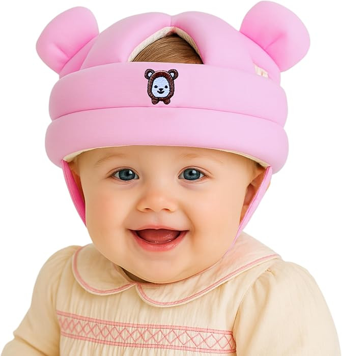 Baby Head Protector for Crawling Walking, Infant Helmet with Foam Bumpers, Adjustable Baby Helmet... | Amazon (US)