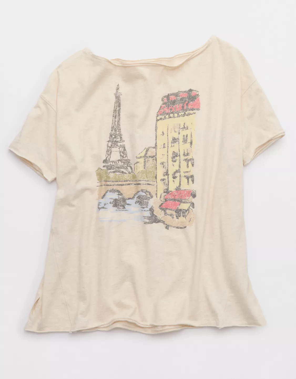 Aerie Oversized Off The Shoulder T-Shirt | Aerie