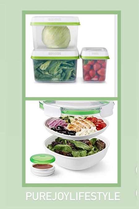 Salad storage container, food containers , bpa free food storage, kitchen accessories 

#LTKhome #LTKFind #LTKunder50