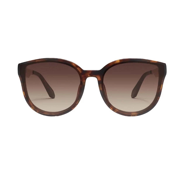Women's QUAY EYEWARE Date Night Polarized Sunglasses Neutral Tortoise/Brown | Scheels