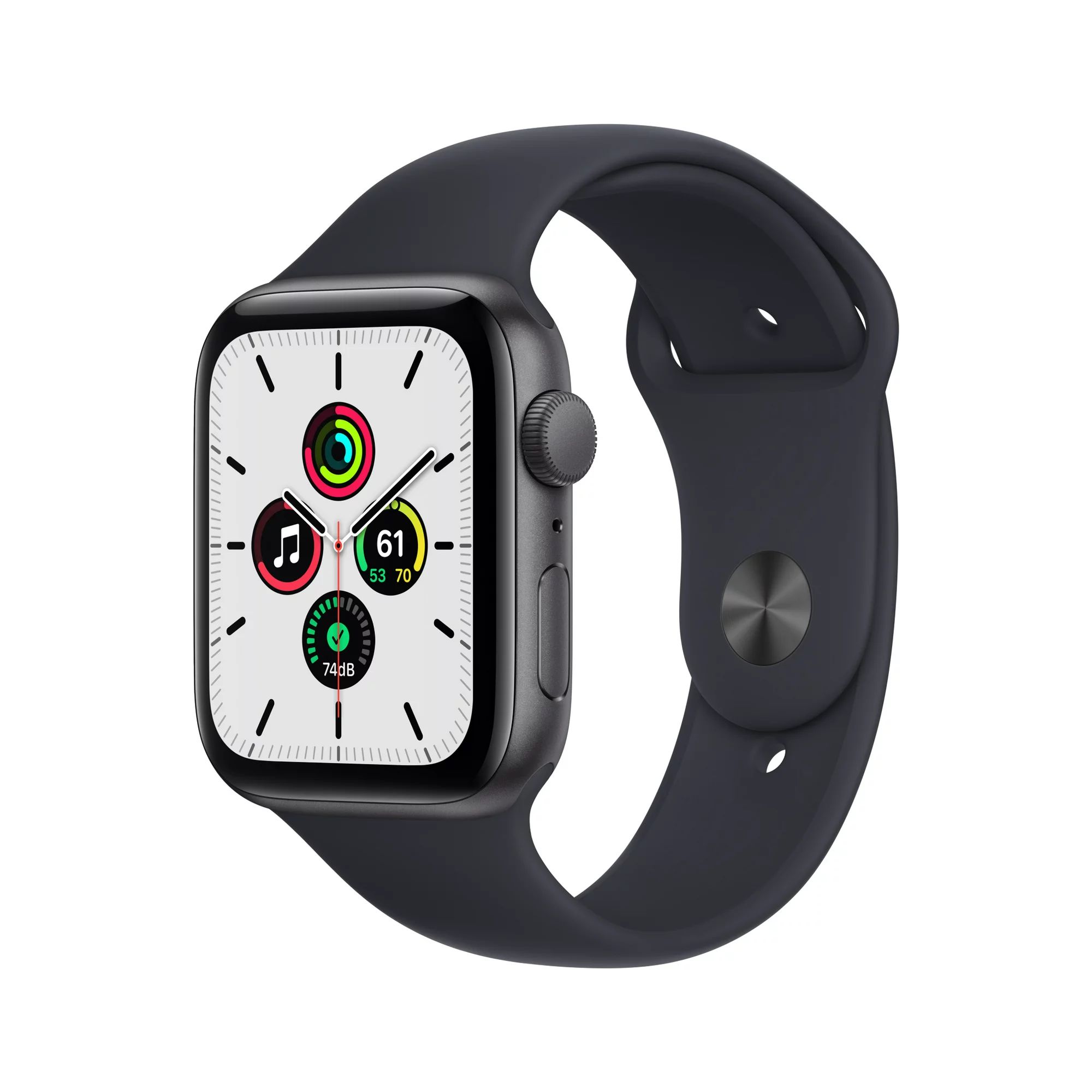 Apple Watch SE (1st Gen) GPS, 44mm Space Gray Aluminum Case with Midnight Sport Band - Regular - ... | Walmart (US)