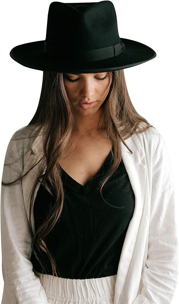 Gigi Pip Monroe Rancher Western Felt Hat for Women, 100% Wool | Amazon (US)